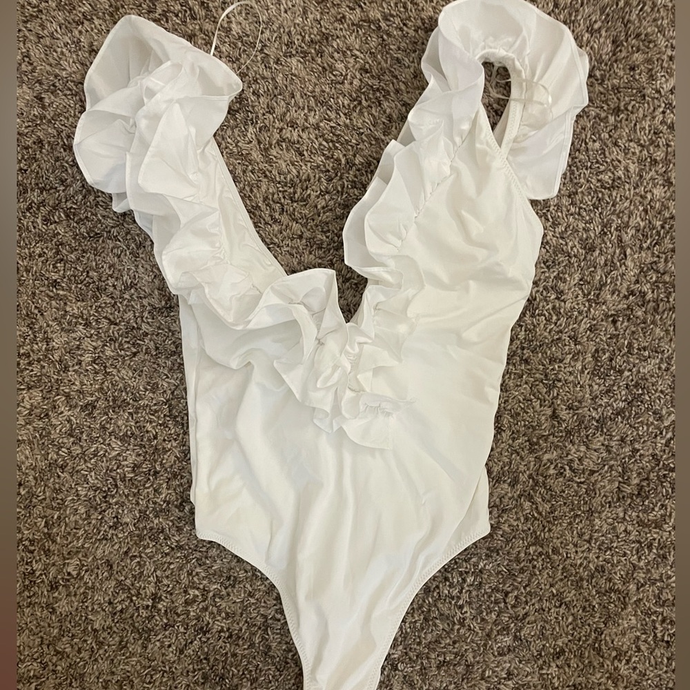White Zara body suit
